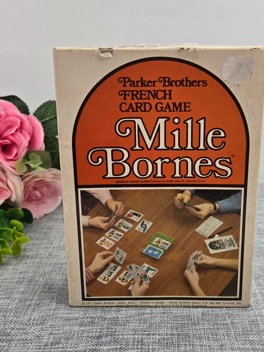 Vintage MILLE BORNES 1971 Parker Brothers French Card Game